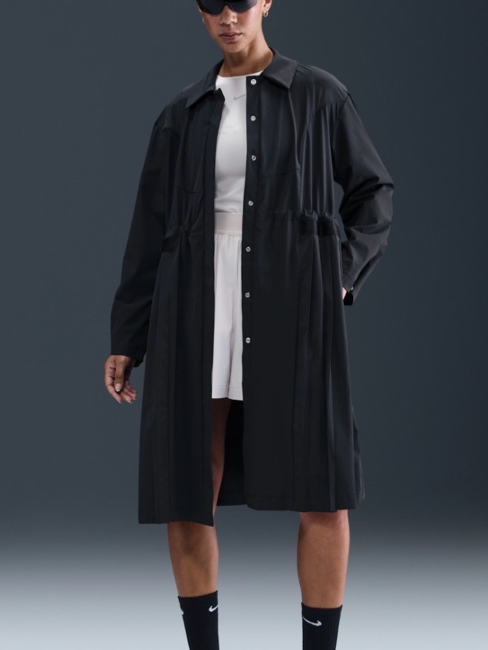 NWT Nike 24.7 PerfectStretch Women's Dri-FIT Oversized Trench Coat